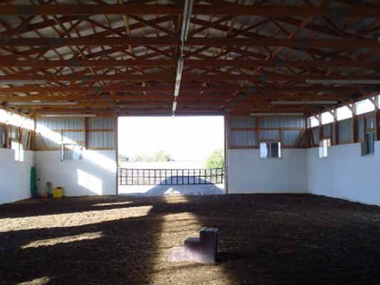 Interior of a equestrian building