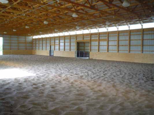Interior of a equestrian building