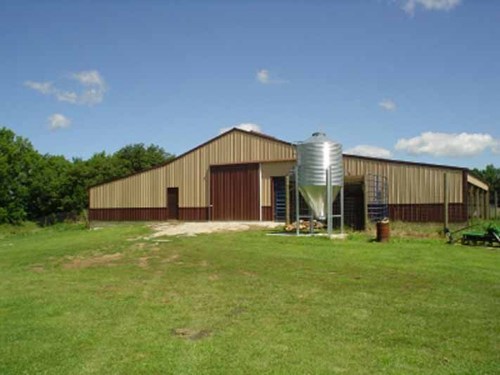 Exterior view of agricultural building