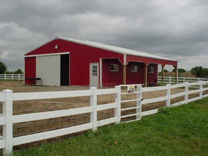 Exterior view of agricultural building