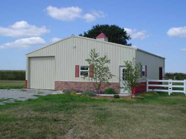 Exterior view of agricultural building