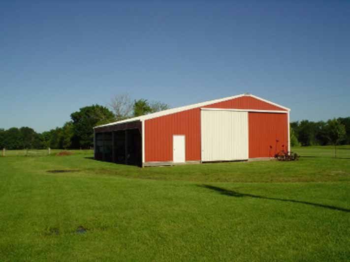 Exterior view of agricultural building