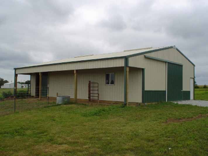 Exterior view of agricultural building