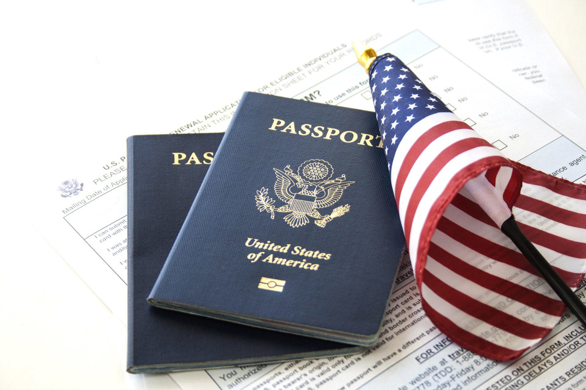Passports with Flag — Martinez, GA — Ken Buffington Attorney at Law