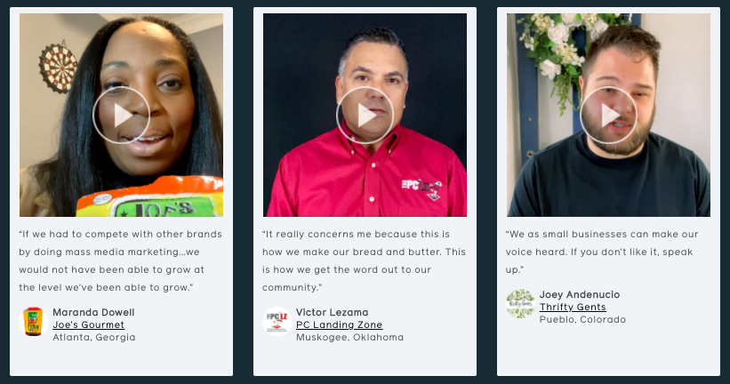 Speak up for small business