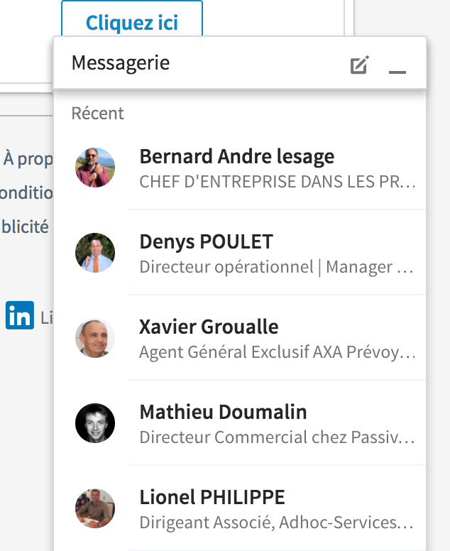 messagerie linkedin