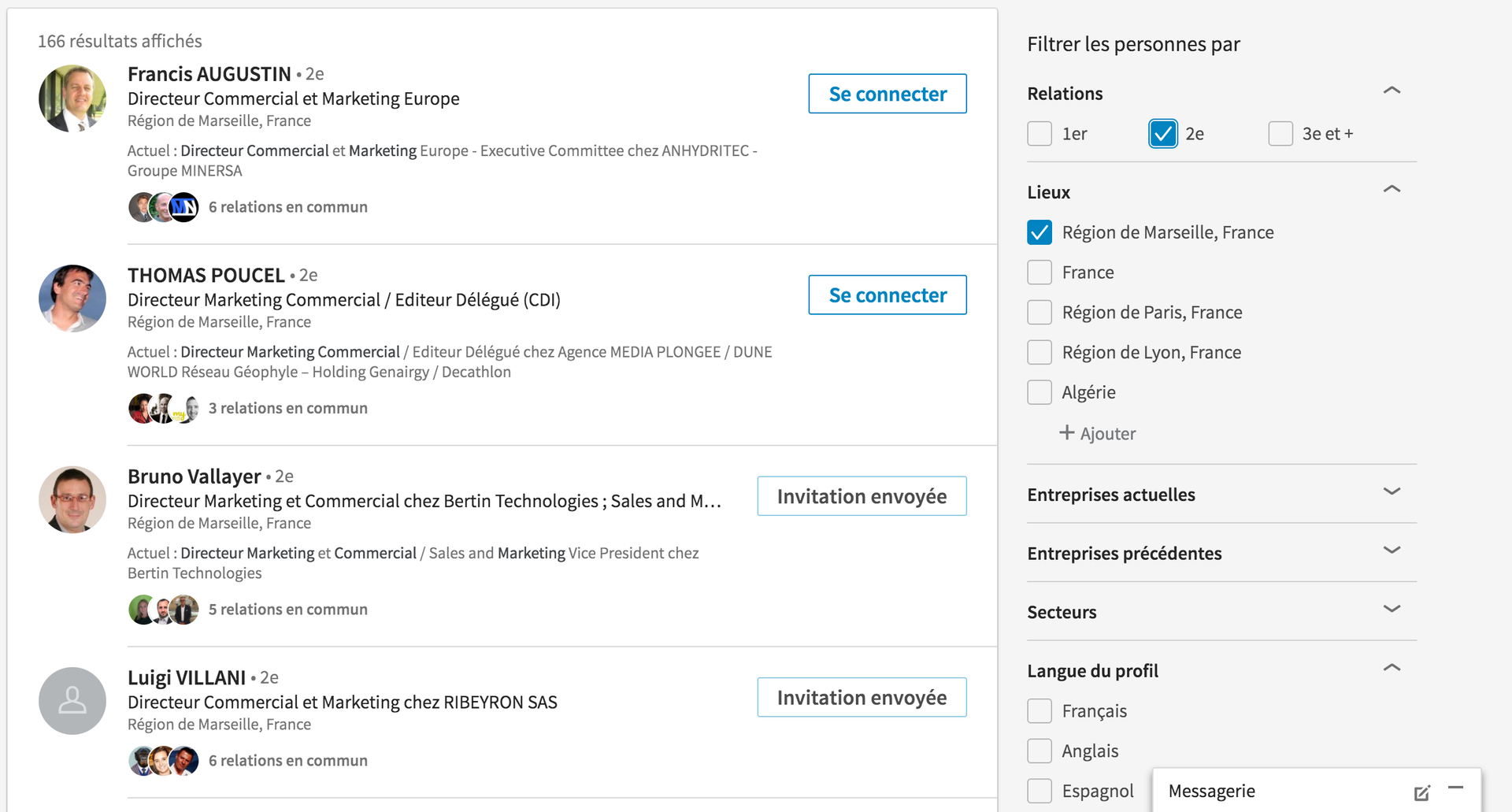 barre de recherche linkedin nouvelle interface