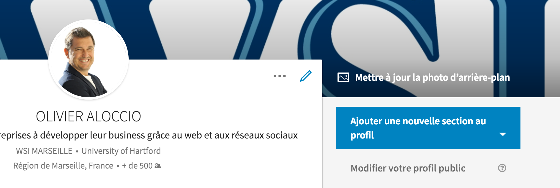modifier votre profil public linkedin