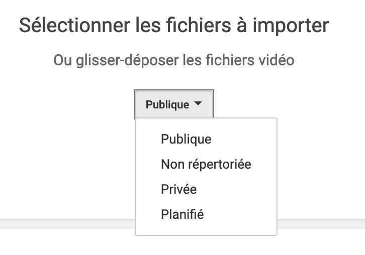 modes de diffusion sur youtube