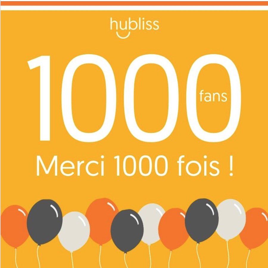 Un panneau sur lequel il est écrit 1000 fans