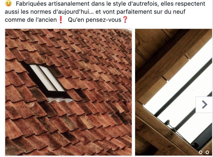 Une photo d'un toit et une photo d'une fenêtre