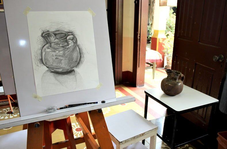 Arte Studio dibujo en papel