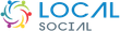 The logo for local social shows a group of people standing next to each other.