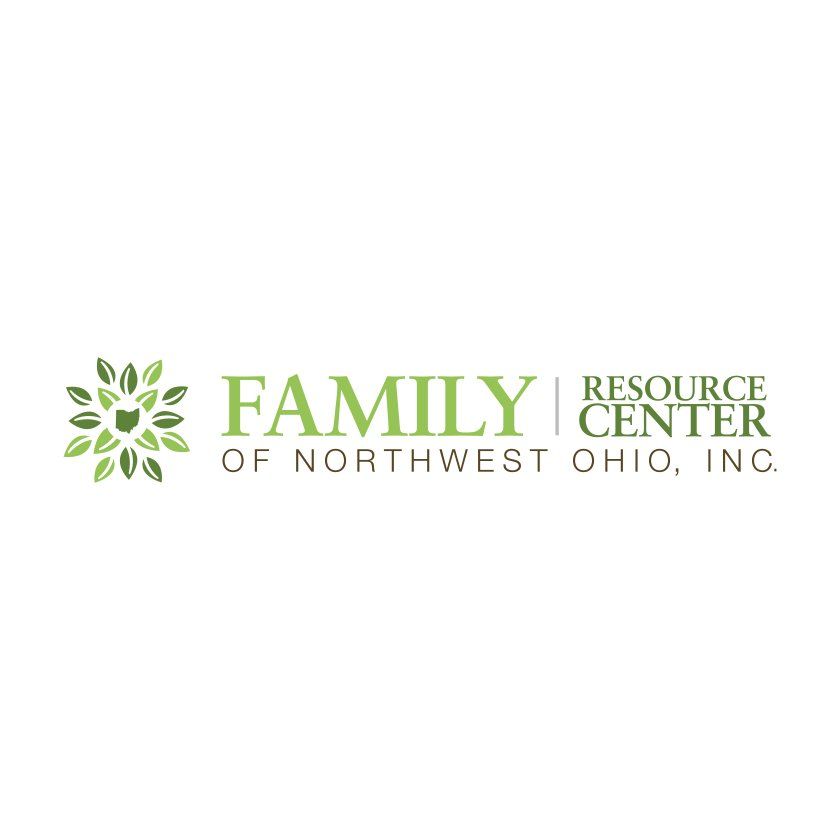 Logo for Family Resource Center of Northwest Ohio, Inc., with green text and leaf design.