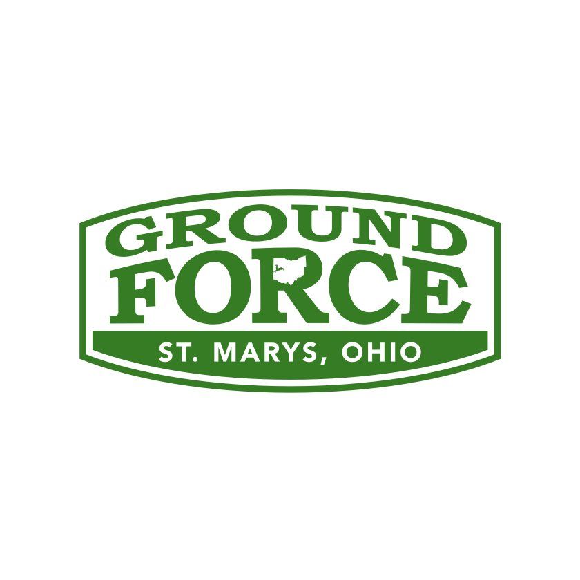 Ground Force logo in green and white, with text