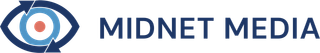 Logo of Midnet Media with an eye symbol.