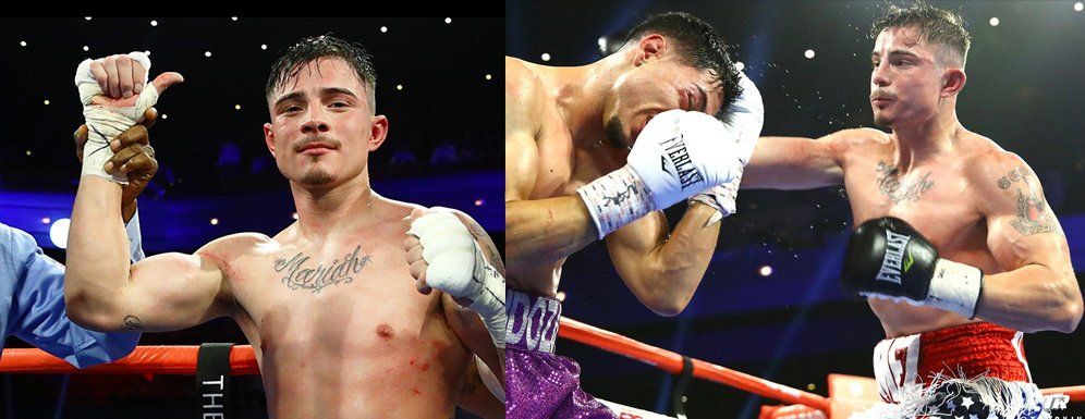 boxer LARRY GOMEZ ring city usa boxing nbc sports nov 19th 2020 banner