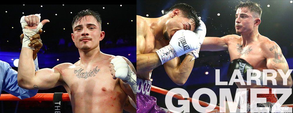 boxer LARRY GOMEZ ring city usa boxing nbc sports nov 19th 2020 banner