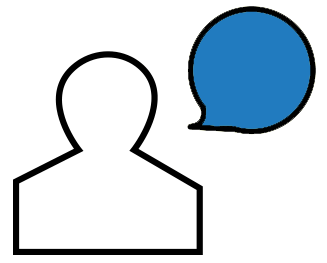 blue contact icon