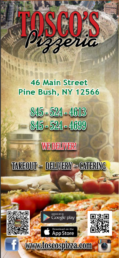 Tosco's Take-out Menu