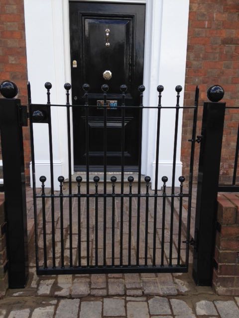 black metal gate