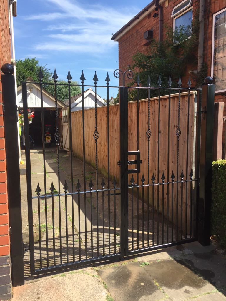 black metal gate