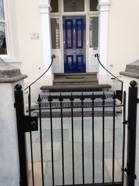 black metal gate
