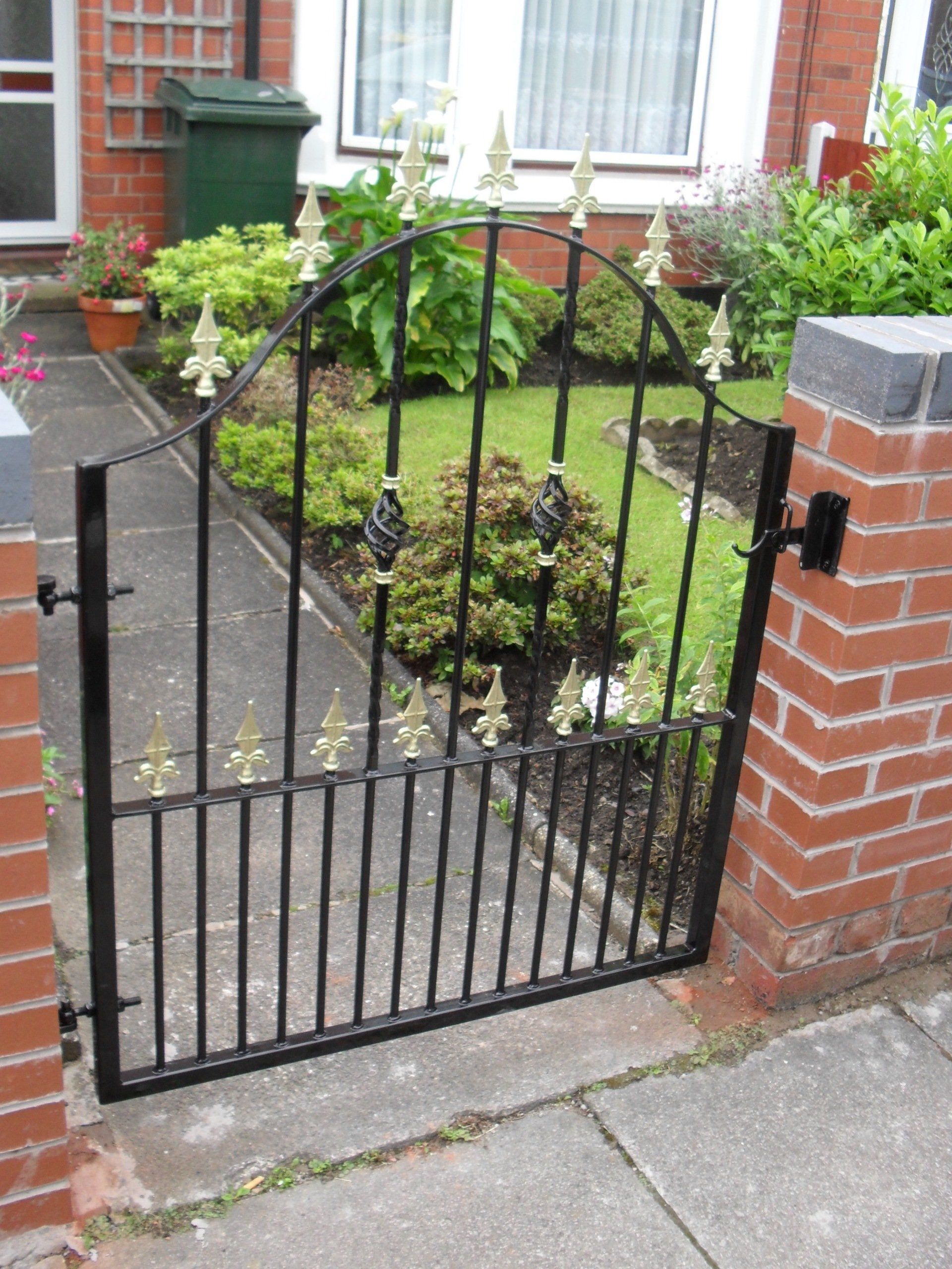 black metal gate