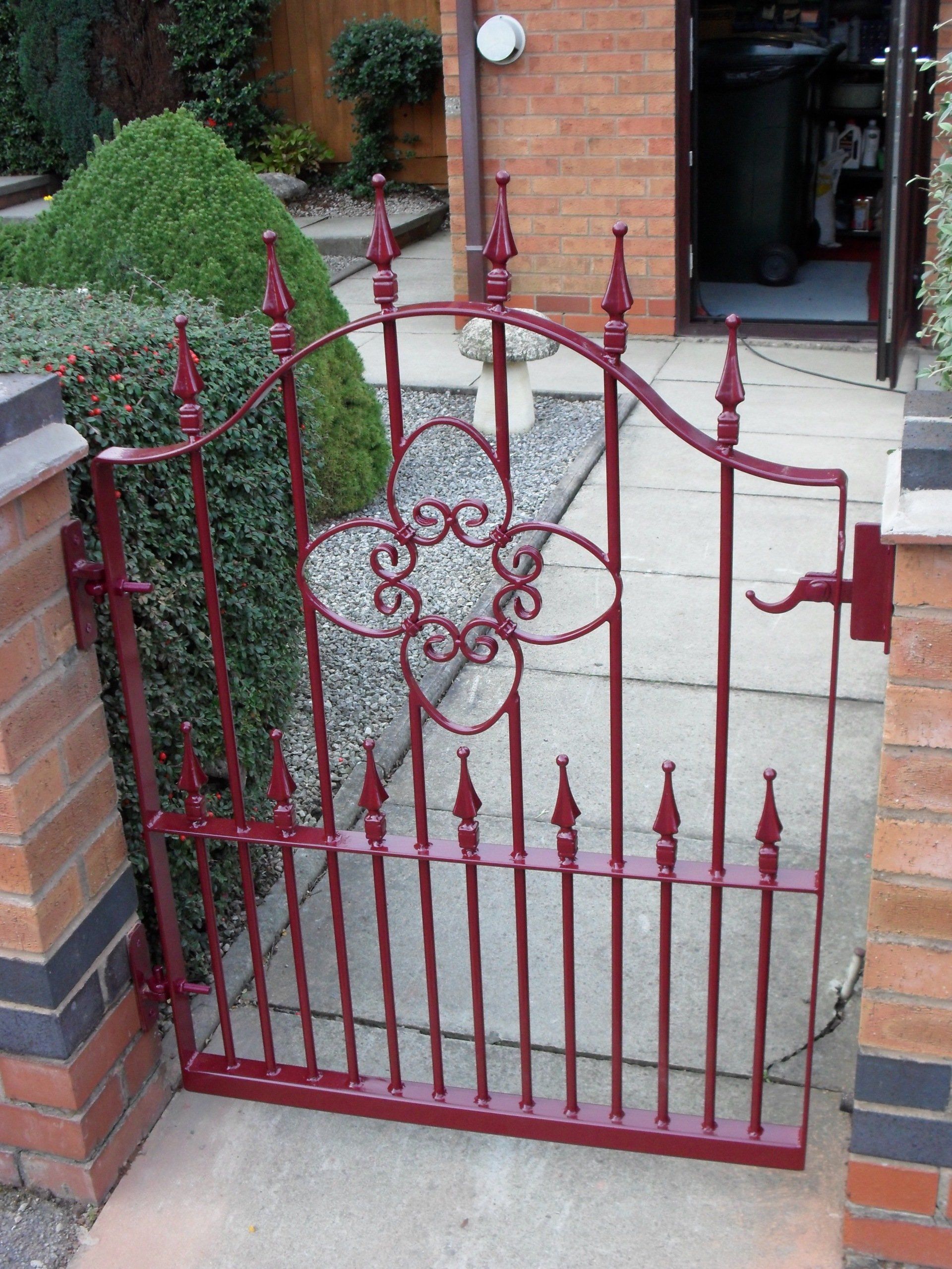 red metal gate