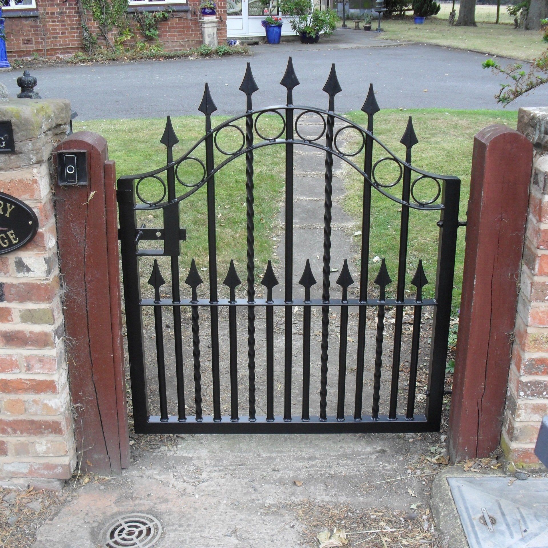 black metal gate