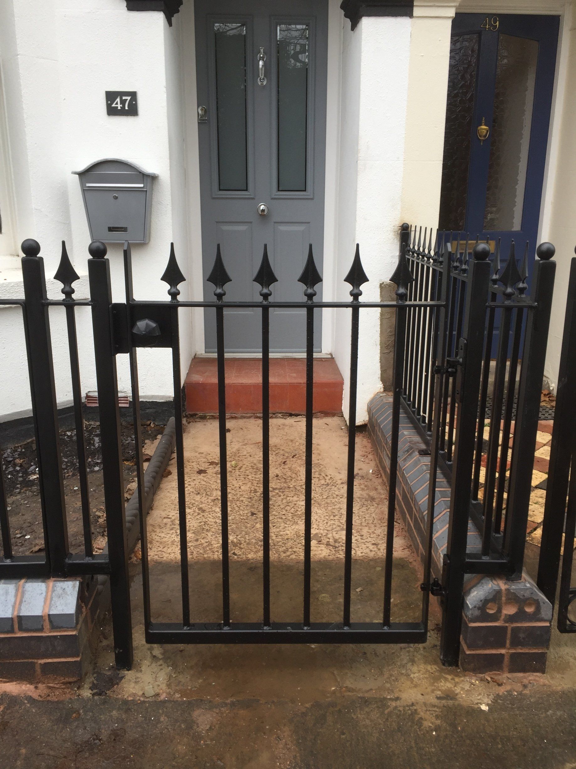 black metal gate