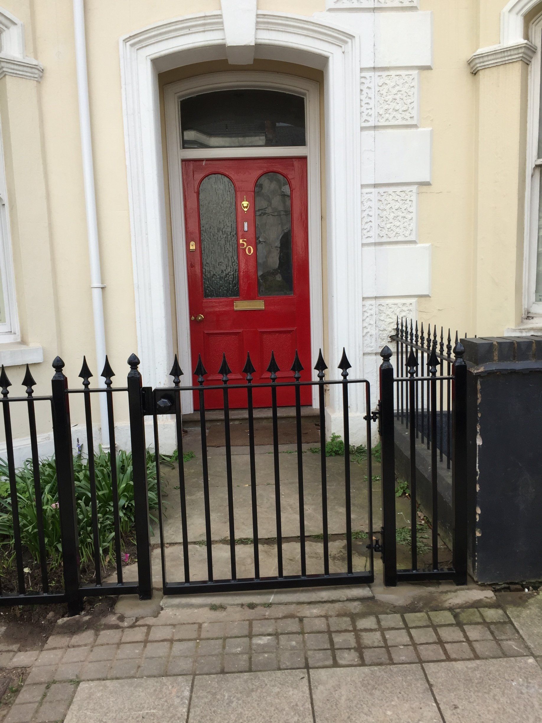 black metal gate