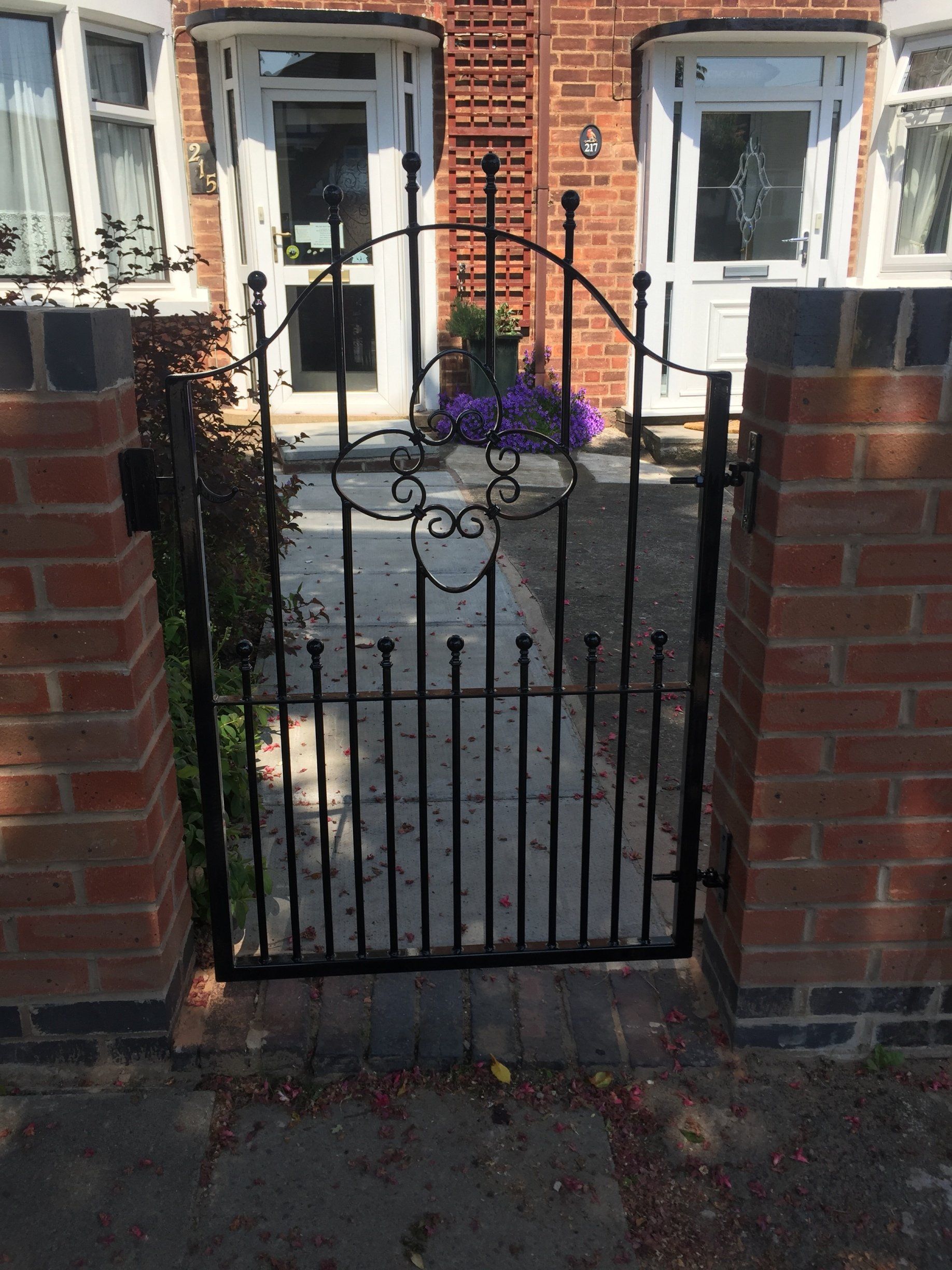 black metal gate