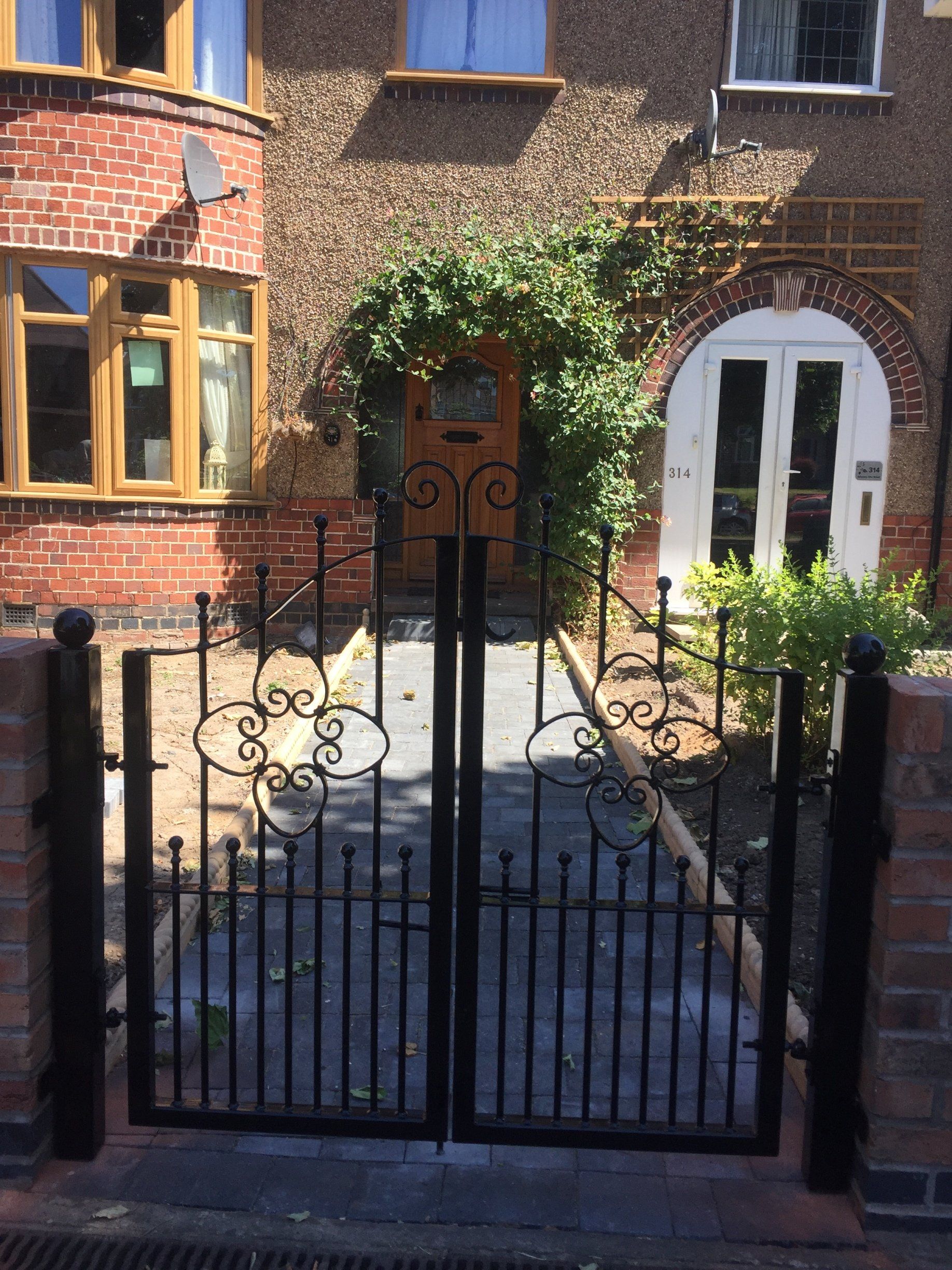 black metal gate