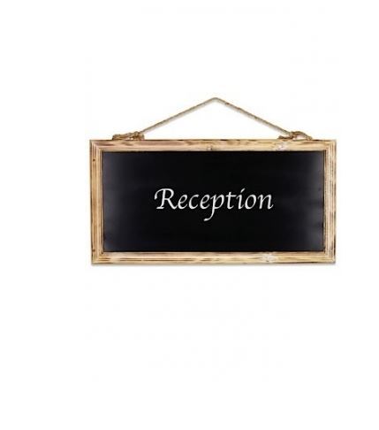 Chalk board Large(pictured) hire price $12 incl gst , Also available in Small hire price $8 incl gst.