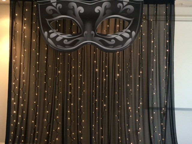 Fairylight Curtain Black 3 meters from $300 includes installation and gst