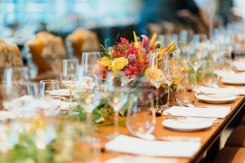 table ware  set for event
