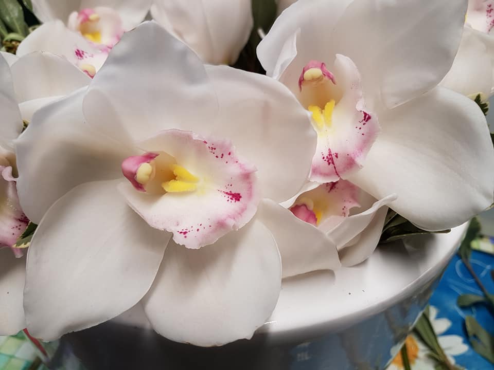 Dettaglio di fiori in vaso