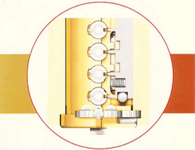 illustrazione tecnica profilo interno di una serratura
