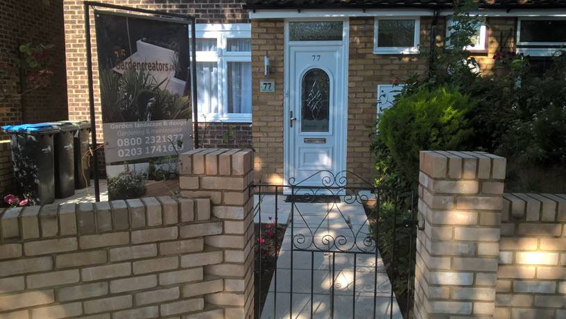 front garden wall London front garden wall london
