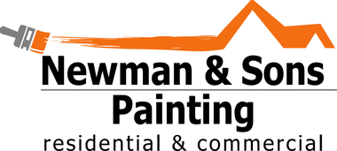A logo for newman & sons painting residential and commercial