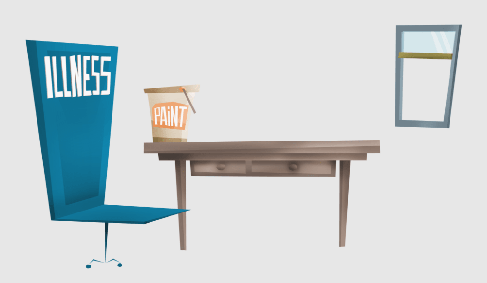 An office illustration