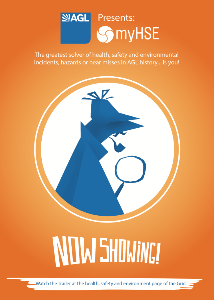 An illustrated MyHSE poster for health and safety