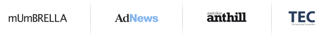 mUmBRELLA, AdNews, anthill and TEC logos