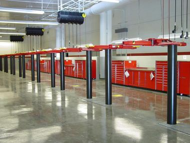 Air Compressors — Row of Car Lifting Equipment in North Hollywood, CA Air Compressors — Row of Car Lifting Equipment in North Hollywood, CA