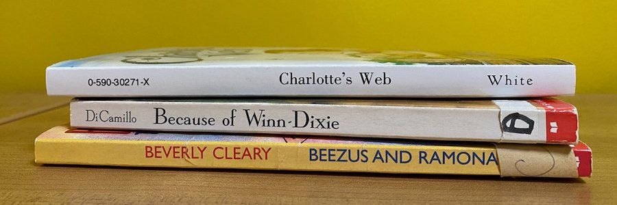 stack of classic children's books