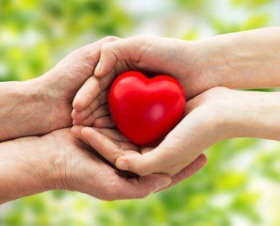 holding heart