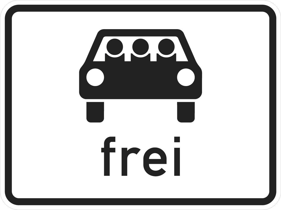 Sinnbild mehrfachbesetzte Personenkraftwagen