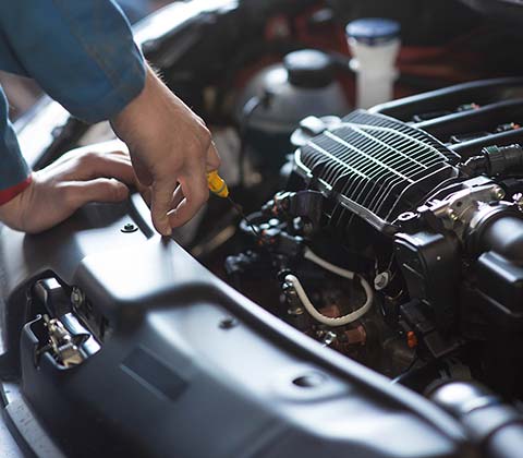 Mechanic Checking the Car's Engine — Redmond, WA — Redmond Werkshop Inc