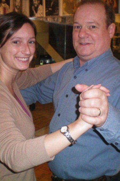 Couple Learning To Dance